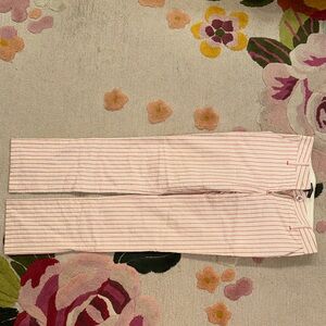 Pink Striped cotton linen woman  Pants